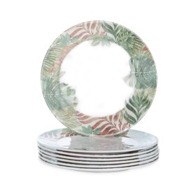  Kuchynské a zábavné taniere a podnosy | Melamínové šalátové taniere Plow & Hearth Tradewinds, sada 6 kusov