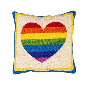  Vonkajšie dekoračné vankúše | Dekoračný vankúš Plow & Hearth do interiéru/exteriéru Love Rainbows z polypropylénu s hákom