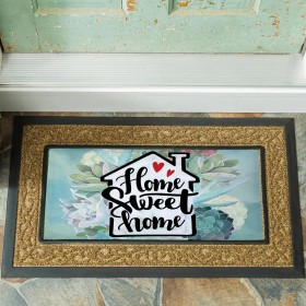  Koberce a rohožky Vymeniteľné rohožky | Plow & Hearth Home Sweet Home Sassafras Switch Mat