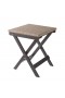  Vanjski bočni stolići | Sklopivi vanjski bočni stolić Plow & Hearth Claytor od eukaliptusa