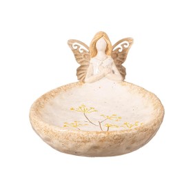  Dekorativni detalji za unutarnji život | Dekorativna keramička posuda Plow & Hearth Floral Angel, 8,5"