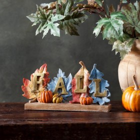  Dekorativni detalji za unutarnji život | Plough & Hearth stolna ploča od javorovog lista, jesenja smola, debljine 5,25"