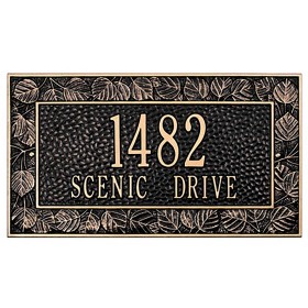 Adresne ploče i zidne pločice za vanjski život | Personalizirana adresna pločica Plow & Hearth od lijevanog aluminija, proizvedena u Americi