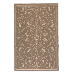  Tepisi i otirači za vrata | Tepih Plow & Hearth Veranda Scroll za unutarnju/vanjsku upotrebu, 13,7 cm x 23,5 cm