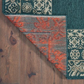  Tepisi i otirači za vrata | Tepih s rubovima od čipke Plow & Hearth Cambridge za unutarnju/vanjsku upotrebu, 17,5 cm x 23,5 cm