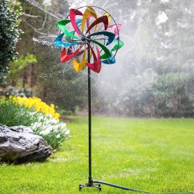  Vindsnurror för utomhusbruk | Plow & Hearth flerfärgad hydrospinner