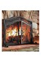  Mamparas para chimenea con puertas de Plow & Hearth | Mampara para chimenea con puertas de Plow & Hearth Large Crest