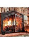  Mamparas para chimenea con puertas de Plow & Hearth | Mampara para chimenea con puertas de Plow & Hearth Small Crest