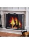  Mamparas de tres paneles para chimeneas de Fireplace & Hearth | Mampara plegable Fortuna de Plow & Hearth