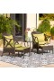  Conjuntos de muebles para exteriores | Conjunto de muebles de patio de mimbre Plow & Hearth con cojines