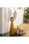  Acentos decorativos para interiores | Plow & Hearth: Ángel dorado grande con alas metálicas en relieve y manos en oración
