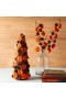  Acentos decorativos para interiores | Árbol de mesa con calabaza naranja y piña de Plow & Hearth