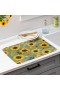  Mantelería para cocina y entretenimiento | Plow & Hearth Grateful Gatherings, tapete de tela con diseño de girasoles, 50 x 38 cm