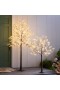  Iluminación de árboles y guirnaldas iluminadas | Plow & Hearth - Árbol de aliento de bebé grande, eléctrico e iluminado, para interior y exterior, 15 cm de alto