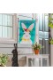  Banderas de jardín para exteriores | Bandera de arpillera con diseño de conejo de Pascua de Plow & Hearth