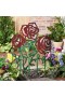  Estacas de jardín para exteriores | Estacas metálicas para jardín de rosas de Plow & Hearth (juego de 5 paneles)