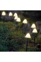  Estacas de jardín para exteriores | Estacas solares con forma de hongo de Plow & Hearth