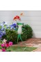  Estatuas de jardín para exteriores | Estatua de rana de metal con sombrilla de hongo de Plow & Hearth, 73 cm de alto