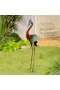  Estatuas de jardín para exteriores | Estatua de metal con forma de grúa de colores de Plow & Hearth