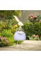  Estatuas de jardín para exteriores | Estatua de conejo de metal con flores de Plow & Hearth