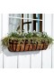  Jardineras y soportes para plantas para exteriores | Jardinera de ventana con cesta de heno inglesa de Plow & Hearth, 91 cm de largo