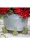  Jardineras y soportes para plantas para exteriores | Patas de cerámica con forma de rana de Plow & Hearth (juego de 3)