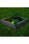  Jardineras y soportes para plantas para exteriores | Macetero elevado de piedra artificial Plow & Hearth con riego automático de 4 x 4