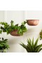  Jardineras y soportes para plantas de exterior | Jardineras colgantes de metal Plow & Hearth para interior y exterior con acabado terracota (juego de 2)