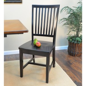  Sillas y mecedoras | Silla de madera antigua con respaldo de listones Plow & Hearth Schoolhouse