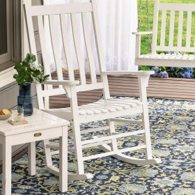  Sillas y mecedoras | Mecedora de madera de listones Plow & Hearth