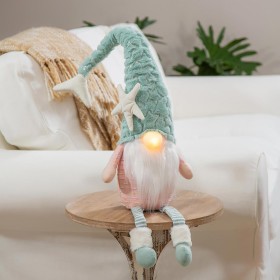  Acentos decorativos para interiores | Decoración de mesa con gnomo de sirena iluminado de Plow & Hearth