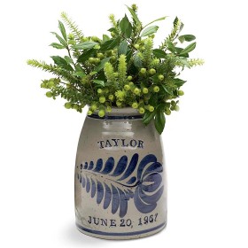  Detalles decorativos para interiores | Recipiente de cerámica para bodas personalizado de Plow & Hearth