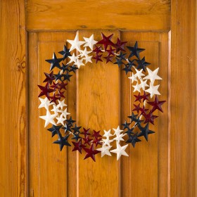  Coronas para interiores | Corona de estrellas de metal americanas de Plow & Hearth