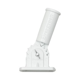  Accesorios para banderas de exterior | Soporte ajustable de aluminio para bandera de casa de Plow & Hearth, acabado blanco