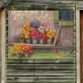  Arte mural para exteriores | Selección del día de Plow & Hearth: Arte mural en lienzo para interiores y exteriores