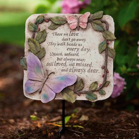  Caminos y escalones para exteriores | Plow & Hearth Those We Love Stepping Stone