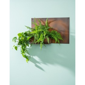  Jardineras y soportes para plantas para exteriores | Jardinera de pared oxidada Plow & Hearth