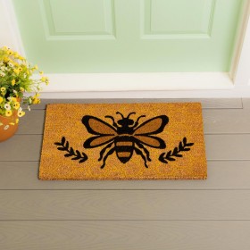  Alfombras y felpudos de fibra de coco | Plow & Hearth Honeycomb Bee Coir Mat