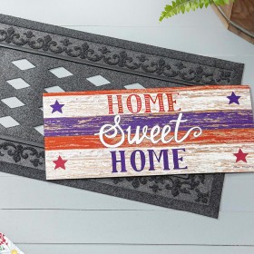  Alfombras y felpudos intercambiables | Plow & Hearth Farmhouse Home Sweet Home Sassafras Switch Mat