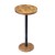  Mesas auxiliares de madera de mango de 61 cm de alto x 30 cm de profundidad con acabado de mosaico redondo | Mesa para bebidas Plow & Hearth