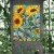  Arte mural para exteriores | Girasoles supercolosales de Plow & Hearth, lienzo para pared interior y exterior