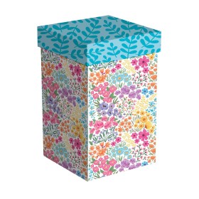  Cestovní hrnky do kuchyně a zábavy | Keramický cestovní hrnek Plow & Hearth Perfect, 473 ml, v krabičce, vícebarevné divoké květiny