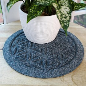  Venkovní květináče a stojany na rostliny | Sada 2 ks trámů Plow & Hearth Waterhog 30 cm Flower Of Life