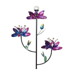  Venkovní větrné rotační vrtule | Solární větrná rotační vrtule Plow & Hearth Triple Flower, primární multifunkční