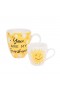  Køkken & Underholdning Kaffe & Tekopper | Plow & Hearth Mommy And Me Keramik Kop Gavesæt, 17 Oz, You Are My Sunshine