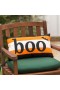  Udendørsliv Udendørs pyntepuder | Plow & Hearth Indendørs/Udendørs Halloween Boo Lumbar bomulds pyntepude