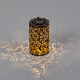  Belysning med solcellepaneler | Plow & Hearth solcelle-silhuetblomsterlanterne