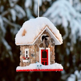  Fuglehuse til udendørs brug | Fuglehus til Plow & Hearth Stone Cottage