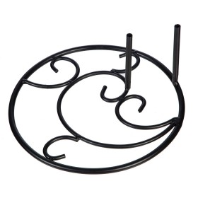  Tilbehør til udendørslivsflag | Plow & Hearth H-Stake Curlicue-stativbase