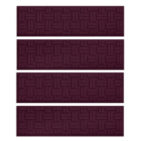  Tæpper og dørmåtter til indendørs/udendørs brug | Plow & Hearth Waterhog Basket Weave trappemåtter, sæt med 4
